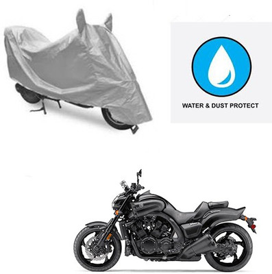 Atulit enterprises Two Wheeler Cover for Yamaha(VMAX, Silver)