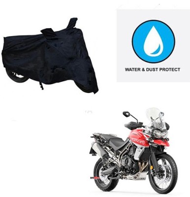 Feel heaven Two Wheeler Cover for Triumph(Tiger 800 XCA, Black)