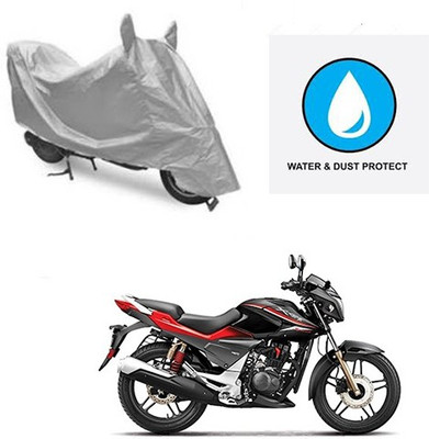 Atulit enterprises Two Wheeler Cover for Hero(CBZ Extreme, Silver)