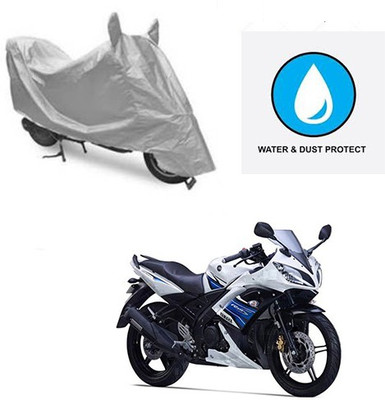 Atulit enterprises Two Wheeler Cover for Yamaha(YZF R15 S, Silver)