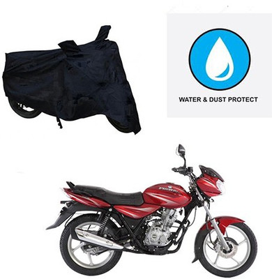 saanvi Two Wheeler Cover for Bajaj(Discover 125 DTS-i, Black)