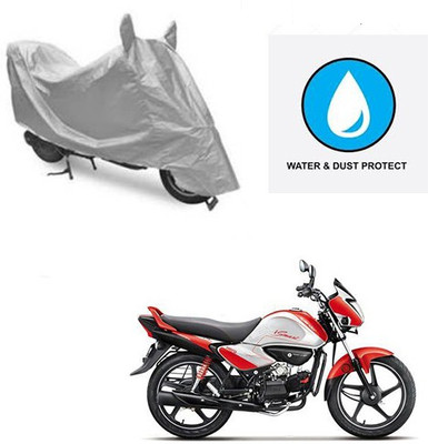 Atulit enterprises Two Wheeler Cover for Hero(Splendor I Smart, Silver)