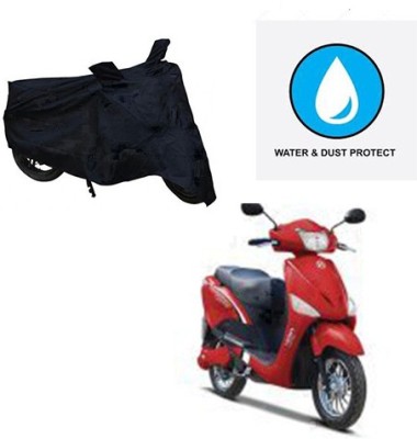 Feel heaven Two Wheeler Cover for Hero(E Scoot, Black)