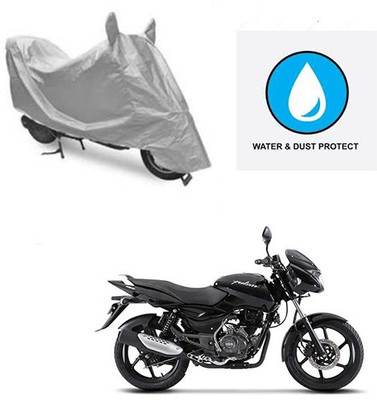 saanvi Two Wheeler Cover for Bajaj(Pulsar, Silver)