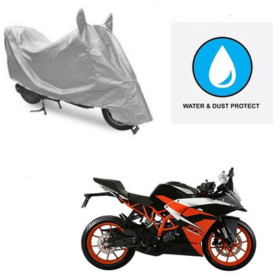saanvi Two Wheeler Cover for KTM(RC 200, Silver)