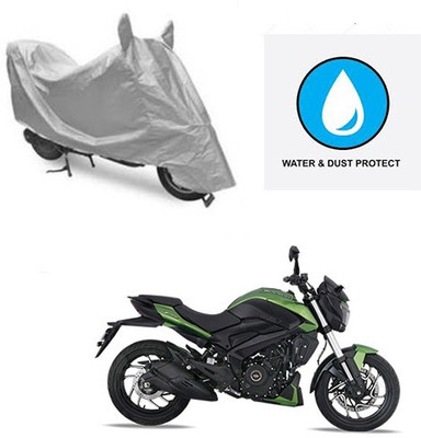 Atulit enterprises Waterproof Two Wheeler Cover for Bajaj(Dominar, Silver)
