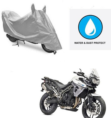 Feel heaven Two Wheeler Cover for Universal For Bike(Silver)