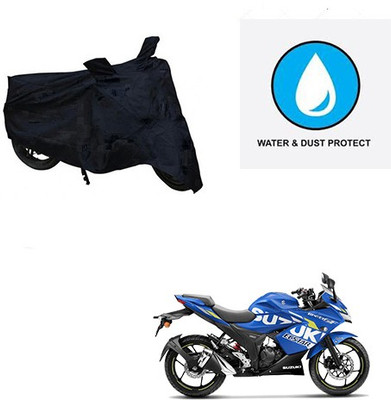 Feel heaven Two Wheeler Cover for Suzuki(Gixxer SF, Black)