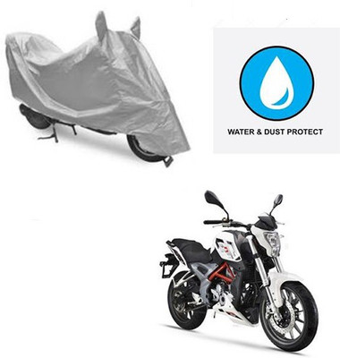 Atulit enterprises Two Wheeler Cover for DSK Benelli(TNT 25, Silver)