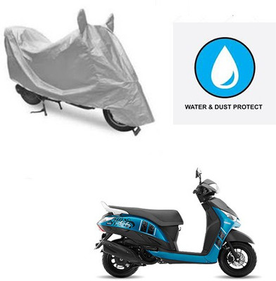 saanvi Two Wheeler Cover for Yamaha(Alpha, Silver)