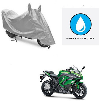 Atulit enterprises Two Wheeler Cover for Kawasaki(Ninja 1000, Silver)