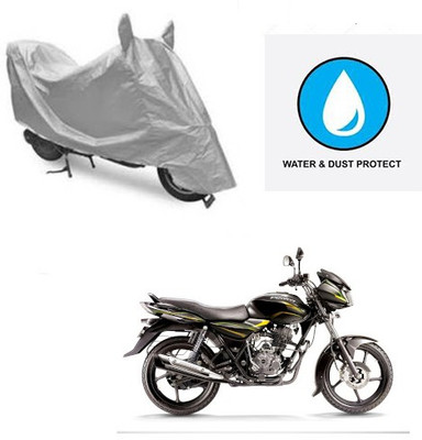 saanvi Two Wheeler Cover for Bajaj(Discover 100 DTS-i, Silver)
