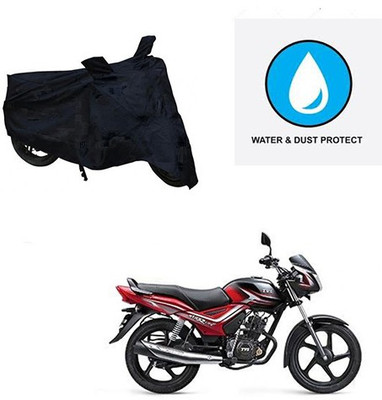 Feel heaven Two Wheeler Cover for TVS(Star City, Black)