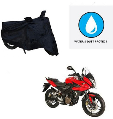 saanvi Two Wheeler Cover for Bajaj(Pulsar AS 150, Black)