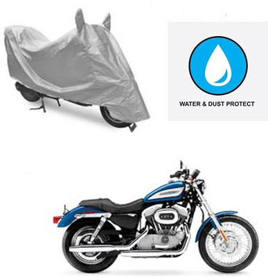 saanvi Two Wheeler Cover for Harley Davidson(XL 883, Silver)