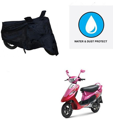 Feel heaven Two Wheeler Cover for TVS(Scooty Pep+, Black)