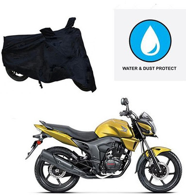 saanvi Two Wheeler Cover for Honda(CB Trigger, Black)