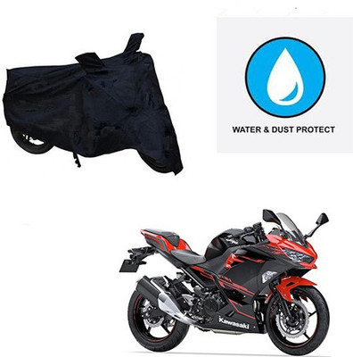 Feel heaven Two Wheeler Cover for Kawasaki(Ninja 250, Black)