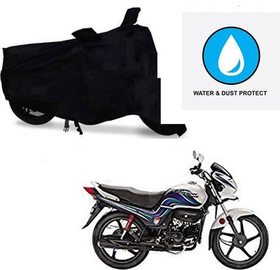 saanvi Two Wheeler Cover for Hero(Passion Pro TR, Black)