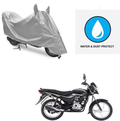 Atulit enterprises Two Wheeler Cover for Bajaj(Platina 100 DTS-i, Silver)