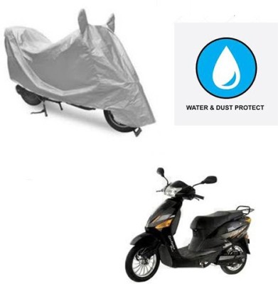 saanvi Two Wheeler Cover for Hero(Electric Zippy, Silver)