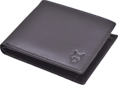 WhiteWolf Men Casual, Travel, Trendy Black Genuine Leather Wallet(6 Card Slots)