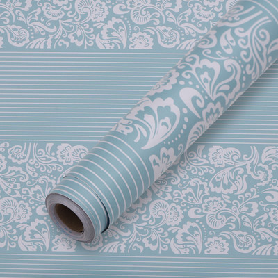 iSpace Vinyl Abstract Green Wallpaper(L x W: 500 cm x 45 cm)