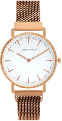 Joker & Witch Joker and Witch Ivy White Dial Rosegold Watch Analog Watch  - For Women