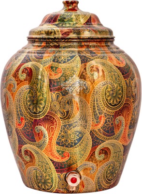 IndianArtVilla Copper Water Pot,Paisley design Bottled Water Dispenser