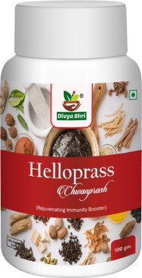 Divya Shri Hellopraas Chyawanprash 100gm sugar free - Herbal Immunity Support for all age groups – (REJUVENATING IMMUNITY BOOSTER) (100gms)