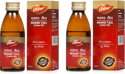 Dabur Dahuf Erand Tail Castor oil ( Pack of 2)(Pack of 2, 100 ml)