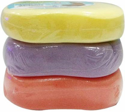 sufi Multi Purpose Bathing Spounge For Face And Body Combo Pack Of 3 pcs.