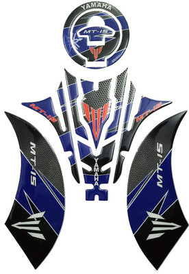 S.R Grafix MT 15 Blue black 1 Bike Tank Pad