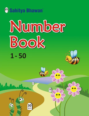 Sahitya Bhawan Activity based Math Number Writing Book 1 to 50 | Big Colourful Illustrations for kids 4 to 8 Year Old , Pre Primary Preschool and Kindergarten Children(Paperback, Vikas Sharma)