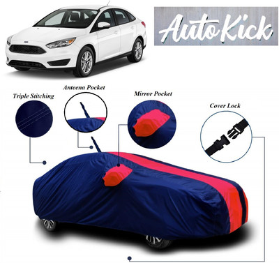 AutoKick Car Cover For Ford Focus (With Mirror Pockets)(Multicolor)