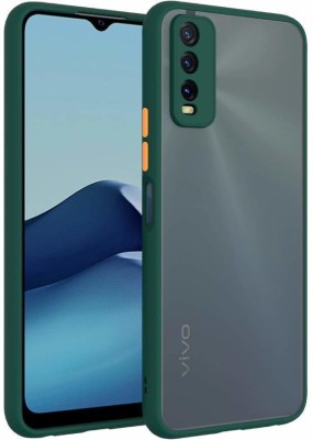 FlareHUB Front & Back Case for Vivo Y20 5G, (Smoke cover)(Green, Camera Bump Protector, Pack of: 1)