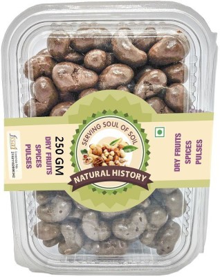 natural history Brand - DRYFRUIT Cashew Choco Nutties -250 Gm (Pack of 1) Brittles(250 g)