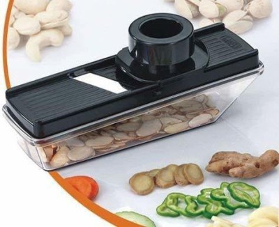 NEW FABUP Fruit and Vegetable Compact Dry Plastic Cutter Slicer with Holder and Container Vegetable & Fruit Slicer(1)