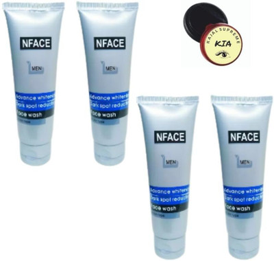 kia kajal + n face men face wash ( pack of 4 )(2 Items in the set)