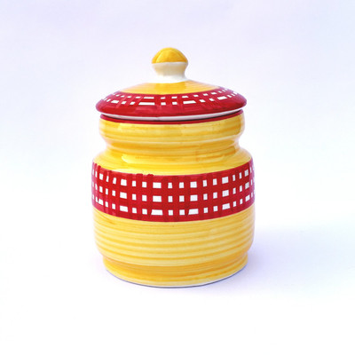 ARDVAN INDIA Ceramic Utility Container  - 1250 ml(Multicolor)