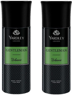 Yardley London Gentleman Urban Body Spray For Men 150ML Each (Pack of 2) Deodorant Spray  -  For Men(300 ml, Pack of 2)