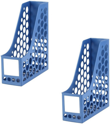 SOCHEP 1 Compartments PLASTIC File Holder(Blue,white)
