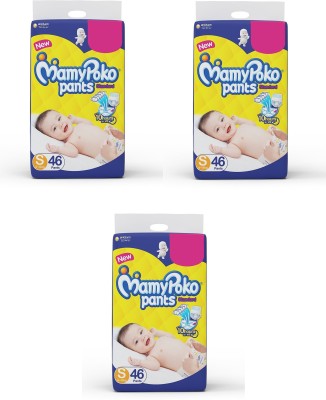 MamyPoko PANTS Standard - Small (46 pieces) - ( Pack of 3 ) - S(138 Pieces)