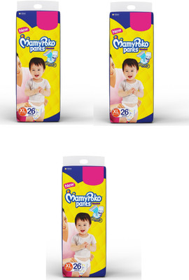 MamyPoko PANTS Standard - Extra Large (26 pieces) - ( Pack of 3 ) - XL(78 Pieces)