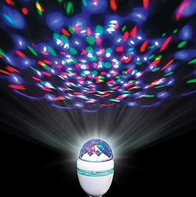 RB Point 360 degree rotating led stage light bulb magic disco light for party/home/diwali Disco Ball Set(Ball Diameter: 4 cm)