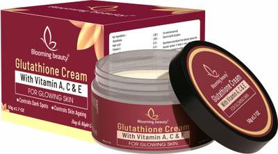Blooming beauty Glutathione Cream For Skin Glowing, Controls Dark Spots And Skin Ageing, With Vitamin A,C &amp; E And Kojic Acid  (50 g)