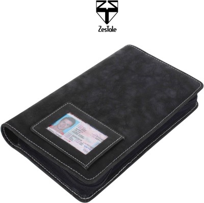 ZesTale Premium Leatherette Bank Organizer/Cheque Book Holder and Passbook Cover(Set Of 1,...