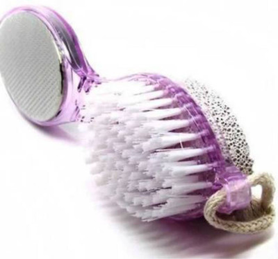 ClueSteps FOOT SCRUBBER PEDICURE BRUSH 4 IN 1 STYLE WITH PUMICE STONE SIDE