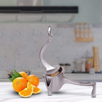 L M SHOPPEE Aluminium Heavy Duty Fruit Juicer, Fruit Squeezer Citrus Juicer Hand Press Manual Squeeze |Juice Extractor Maker |Orange Lime Grapefruit Presser Hand Juicer(Silver)