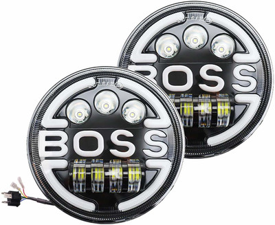 ALLEXTREME LED Headlight for Royal Enfield, Mahindra Jeep, Thar, Classic 500, Elantra, Standard 350